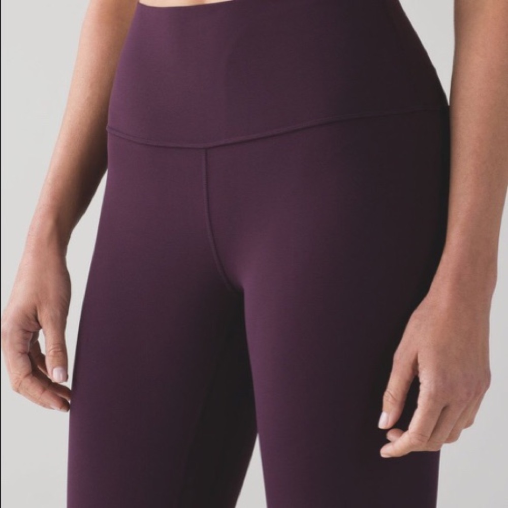 Lululemon 7/8 align tight black cherry